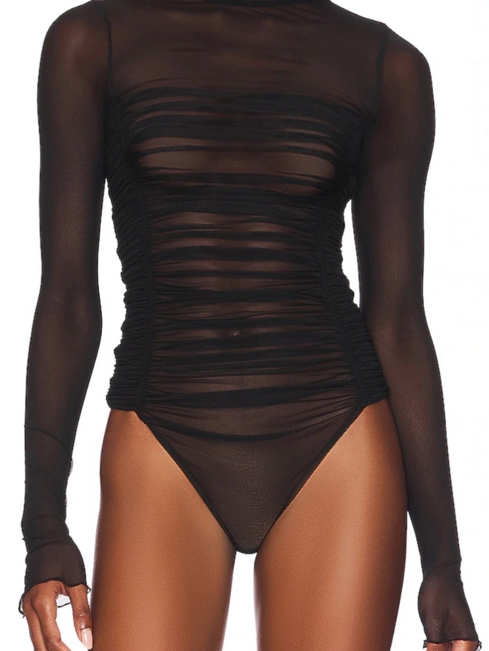 Free People: Under It All Bodysuit in Black